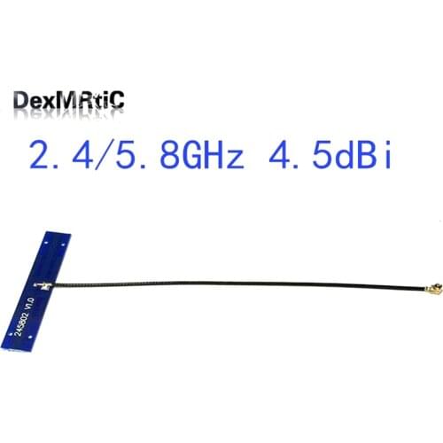 1PC WIFI Internal Antenna 2.4Ghz / 5.8Ghz Dual Band Omni PCB Antenna Built-in With IPX Connector Inner Antenna Wifi Router