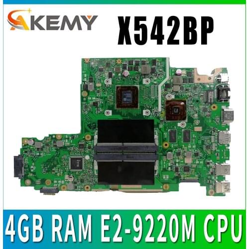 X542BP laptop motherboard for ASUS X542B X542BP A580B K580B Mainboard 100% test 4GB RAM E2-9220M CPU