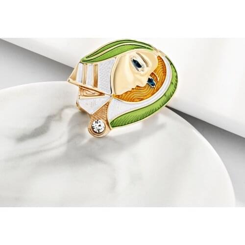 3 Faces Cartoon Character Clown Drop Oil Cute Cartoon Brooches for Women Enamel Brooch Pins Jewelry Accessories