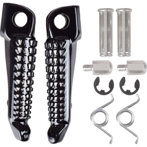 ZX10R Motorcycle For Kawasaki Ninja ZX 10R 2004 - 2013 Ninja 650R (EX650) 2006 2007 - 2013 Motorcycle Front Footrests Foot pegs