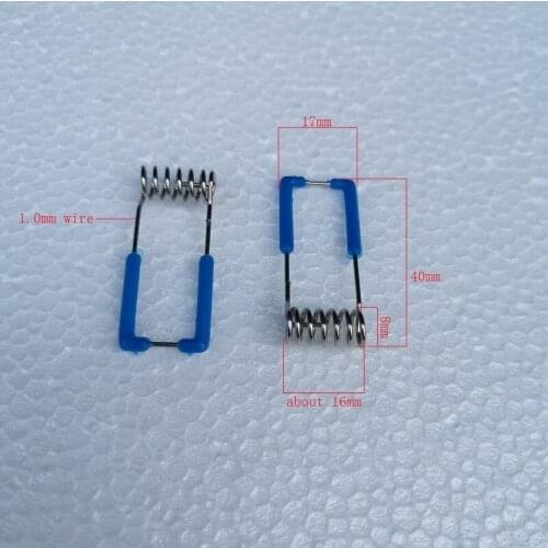 1000pcs/lot 16*40mm Lighting Downlight fixing spring clip ,Spotlights Fixing Spring Clip with blue plastic handgrip