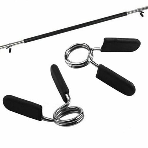 2Pcs Steel 1'' Barbell Spring Clamp Clip Quick Lock Collar Weight Plate Adjuster