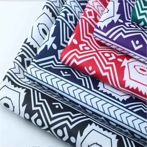 290t waterproof composite fabric national style printed Oxford cloth backpack, tent, home decoration DIY material