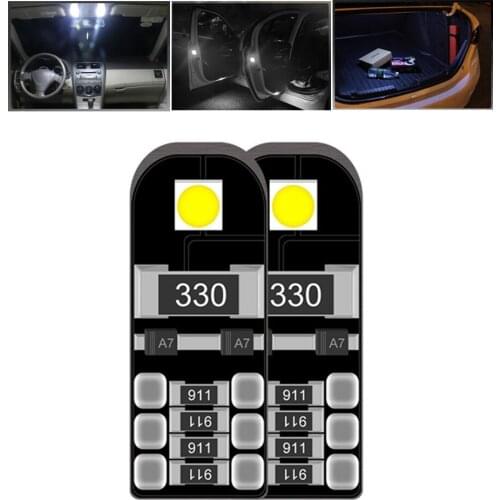 2x w5w led 6500k white T10 canbus Error Free for nissan juke/qashqai j10/primera p12/versa/qashqai j11/micra/kicks/navara d40