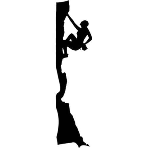 4.7CM*18.7CM Fashion Mountain Climbing Hobby Extreme Sports Car Stickers Vinyl Decal S9-0397