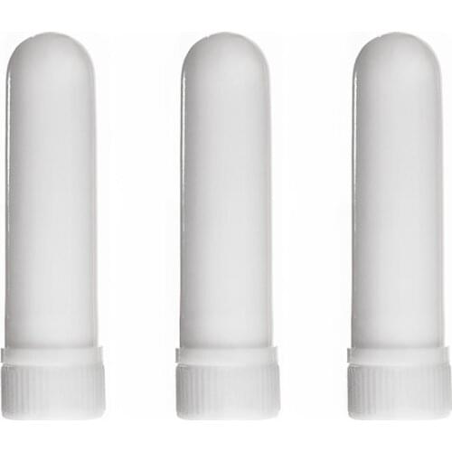 50 sets/lot white aromatherapy Plastic PP nasal inhalers with high quality cotton wicks for travel