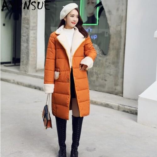 AYUNSUE Autumn Winter Jacket Women Long Parka Plus Size Down Cotton Coat Womens Coats Winter Parkas Chamarras De Mujer KJ721