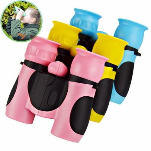 8X21 BAK4 Vision Binoculars HD Folding Childrens Handheld Outdoor Telescope Toy Gift Birds Watching Scope