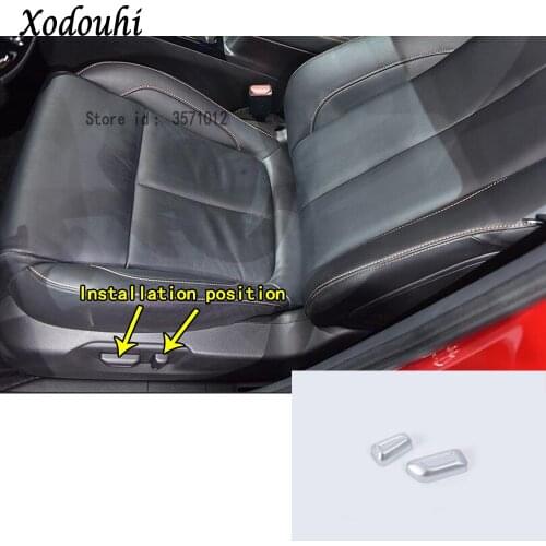 For Mitsubishi Eclipse Cross 2017 2018 2019 2020 2021 Car Cover Heat Seat Adjustment Knob Button Switch Trim Stick Frame Parts