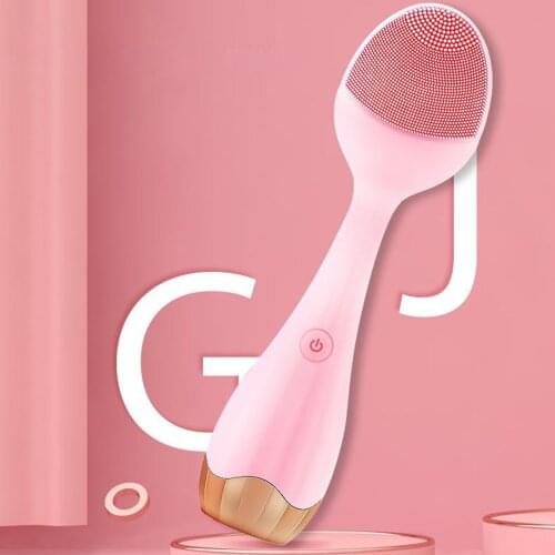 Electric Sonic Face Deep Cleansing Device Soft Silicone Facial Massager Brush