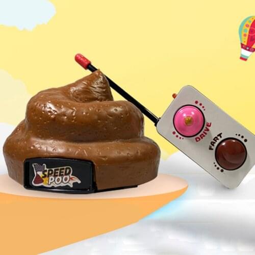 Remote Control Poop Car Toy With Spinning And Farting Action Funny Toys For Family Party Games Novelty Toys