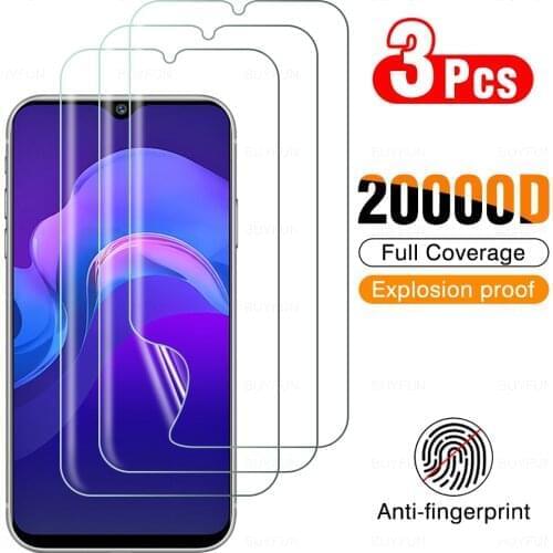 3Pcs Full Cover Soft Hydrogel Film For VIVO Y12 Screen Protection For VIVO Y 12 1904 6.35 Inches Phone Protector Film Not Glass