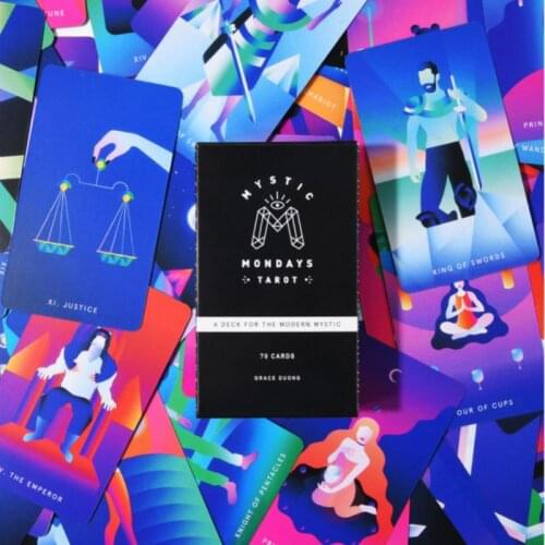 2021 New Mystic Mondays Tarot 78 Cards Tarot Deck English Prophet Cards Tarot Divination