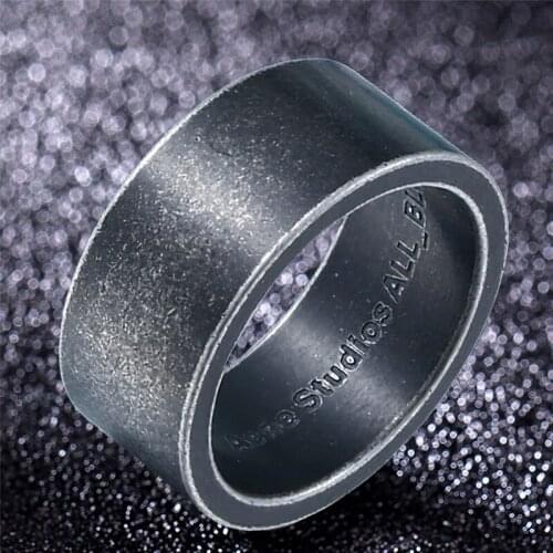 Nordic Black Silver Color Stainless Steel Simple Rings For Men Wedding Engagement Jewelry Party Gift