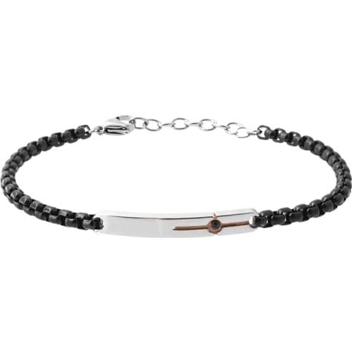 Runda 2020 Jewelry Round Box Chain Hand Bracelts for Men Stainless Steel Accessories