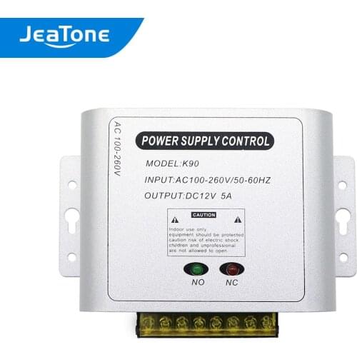 Door Access System Electric Power Supply Control AC 100-260V DC 12V 3A Miniature Power/Electric Lock Power/Access Control System