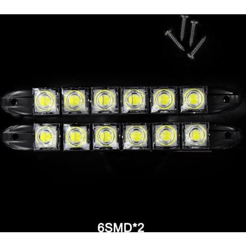 LEDs Car Day time Running light bulb Front Fog Bar Flexible External For Alfa Romeo Chrysler Daewoo Daihatsu Dodge Fiat Geo GMC