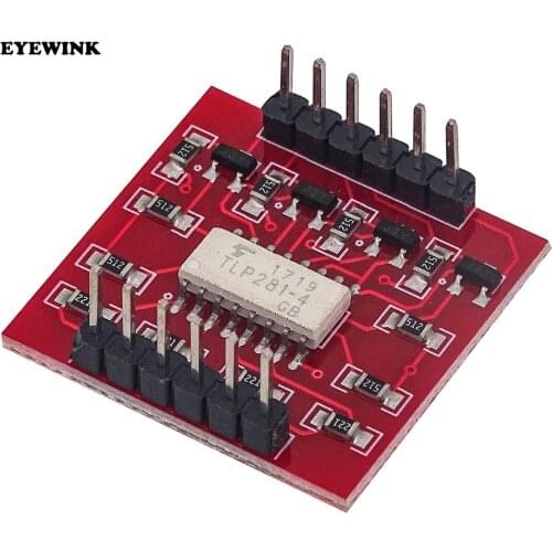 TLP281 4 Channel Opto-isolator IC Module For Arduino Expansion Board High And Low Level Optocoupler Isolation 4 Channel