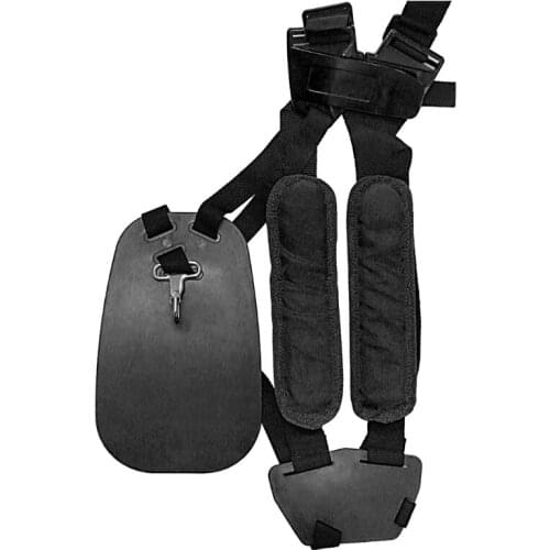 B2RB Comfortable Linen Material Double Belt Shoulder Strap Black Trimmer Shoulder Strap for Trimmer / Trimmer Harne