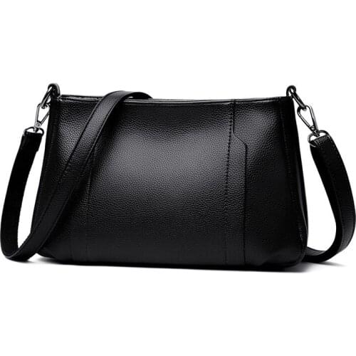 YourSeason Ladies 2021 Soft PU Leather Shoulder Bags Versatile Solid Color Womens Zipper Casual Messenger Bag Fashion