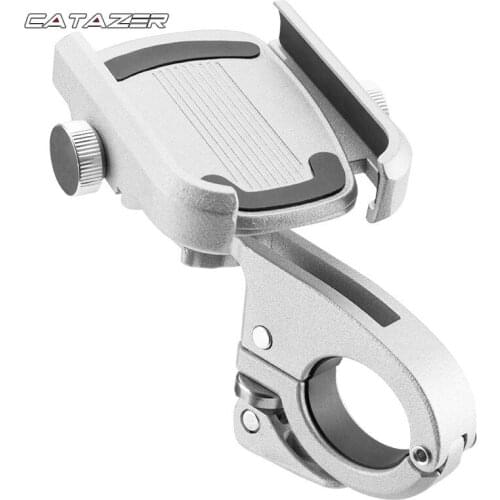 1 Pcs Aluminium Alloy 360 Degree Rotation Bike Motorcycle Handlebar Phone Holder Mount Bicycle Racks Bicycle Phone Mount