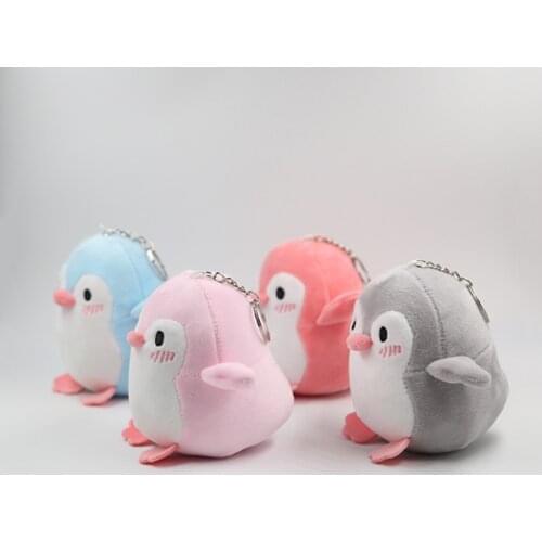 12CMPaula Shy Penguin Crystal Super Soft Love Iceland plush pendant key chain gift toy