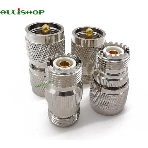 4Pcs N Male/Female to UHF PL-259/SO-239 (Plug/Jack) Straight RF Coaxial Coax Adapter Connector Kit