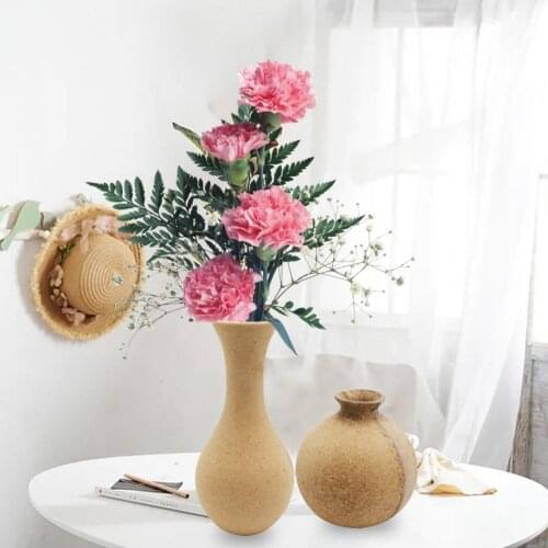 Flower Vase Creative Fine Workmanship Wood Multifunctional Eye-catching DIY Craft Vase for Office