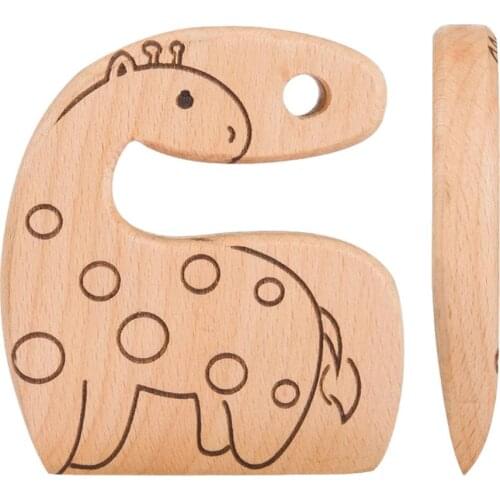 Wooden Kids Cutter Safe Cooking Veggies Fruits Cute Kitchen Tools