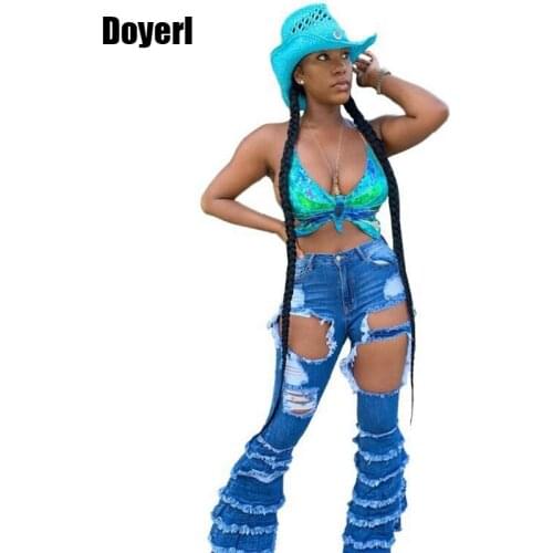 Doyerl Womens High Jeans