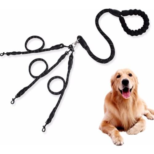 Double Dog Leashes 3/4/5/6 Way Heavy Duty 360 Degree Swivel No Tangle Pet Leash Rope Set for Small Medium Large Dogs Walking
