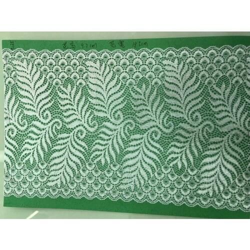 18.5cm high quality nylon spandex elastic lace trim,YX-9035
