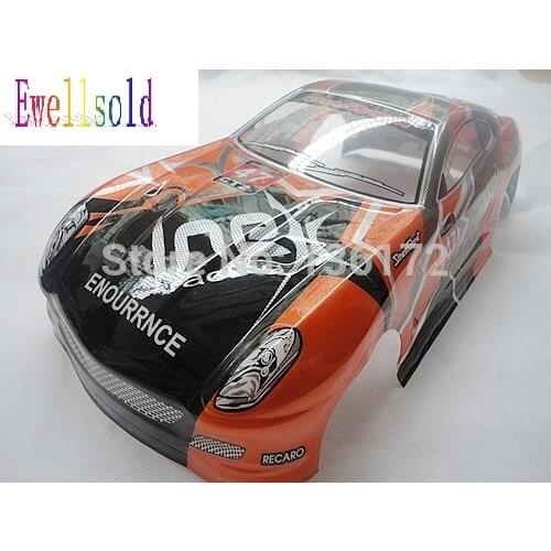 Ewellsold 2pc 1/10 radio control on-road car PVC Body Shell 190mm No:063