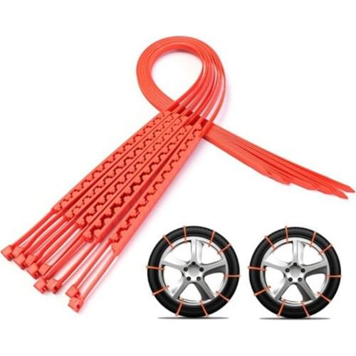 Hot Sale 60% 10Pcs 92cm Snow Rain Mud Car Automobiles Wheel Tyre Nylon Anti-skid Chains Belt