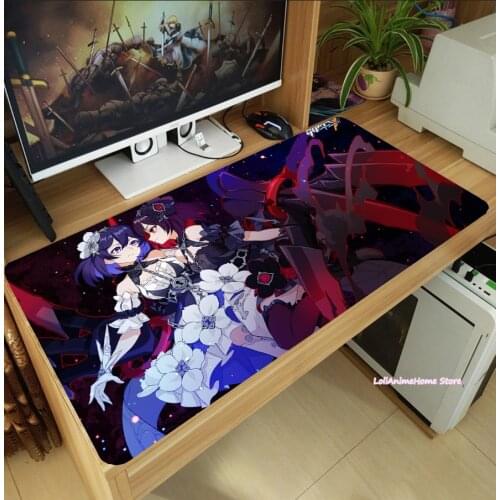 Hot Anime Seele Vollerei Honkai Impact 3 Otaku Cartoon Mouse Pad Laptop PC Mice Mat Desk Keyboard Mat Anti-Slip Playmat Cosplay