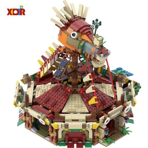 The Legend Zeldaed Breath of Wild House Building Blocks Modular Stable Model Bricks Constructor Toys for Kids or Adults Gifts