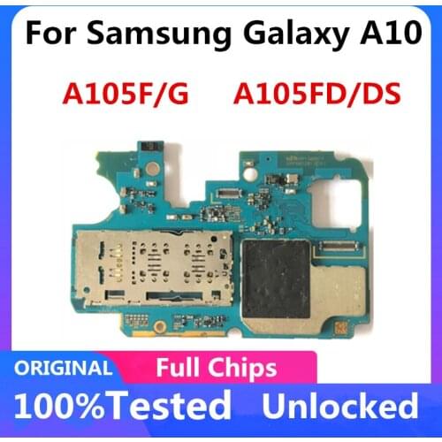 Motherboard For Samsung Galaxy A10 A105F A105G A105FD A105DS Logic Board Factory Unlocked Mainboard With Full Chips