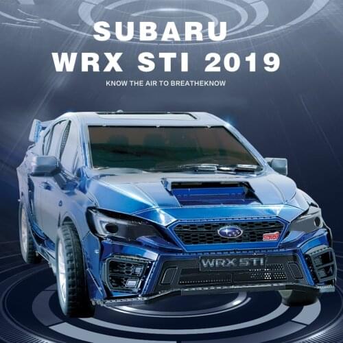 IRON STAR 3D Metal Puzzle Subaru WRX STI 2019 Racing Car Vehicle DIY 3D Laser Cut Model Puzzle Toys for Children Gifts Adult