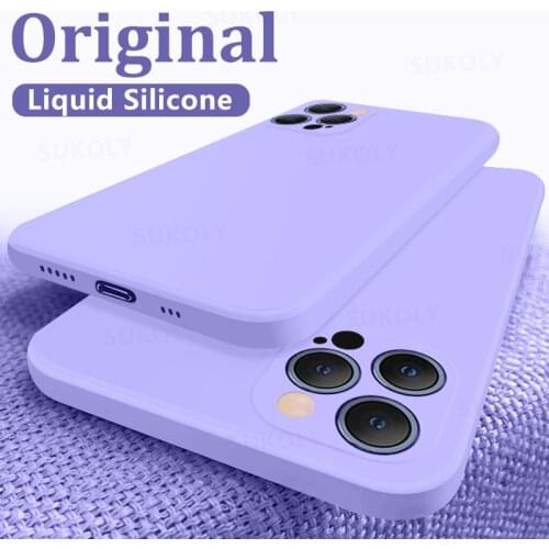 Liquid Silicone Candy Soft Cases For iPhone 11 12 Pro SE 2020 XS Max 6 S 7 8 Plus X XR 11 Pro Original Camera Protector Cover