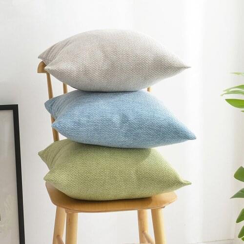 30x45/45/40x60/55cm light green/kaki/beige/ light coffee linen cushion cover herringbone pillowcase sofa backrest pillow cover