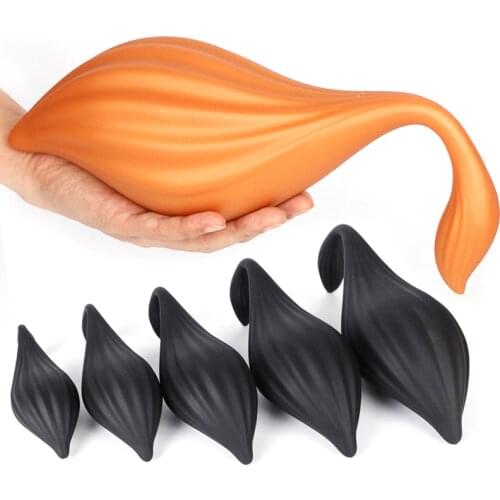 New Fox Tail Super Huge Anal Sex Toys Big Butt Plug Prostate Massager Vagina Stimulator Anus Dilator Expansion Adult Masturbator