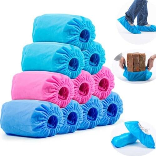 100pcs Disposable Shoe Cover Waterproof Dustproof Non-slip Shoe Cover Child Student Adult Non-woven Shoe Cover For Home Office