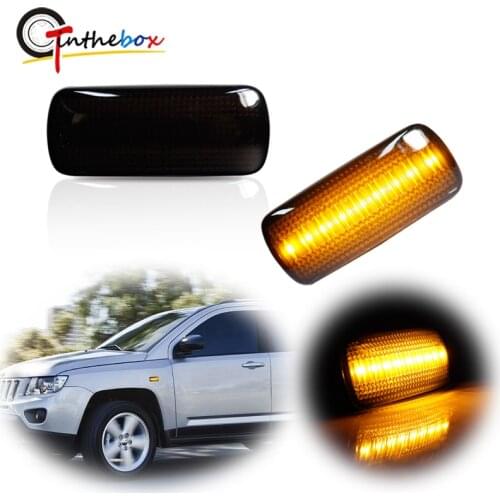 Error Free Amber LED Car Front Side Marker Lights For Jeep Commander Liberty Chrysler 300 Dodge Grand Caravan Fender Flare Lamps