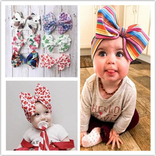 Lovely Newborn Girl Boys Bow Headband Ribbon Elastic Baby Headdress Children Hair Band Cute Headwear Children Kids Accessories