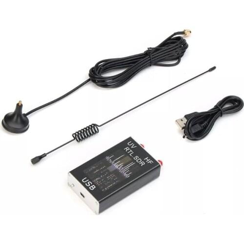 100KHz-1.7GHz Full Band UV HF RTL-SDR USB Tuner Receiver R820T+8232U Ham Radio