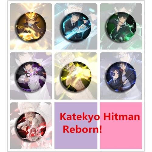 Katekyo Hitman Reborn! Badges Pin 6 Pieces Schoolbag Backpack Decorate 5.8CM(2.3")
