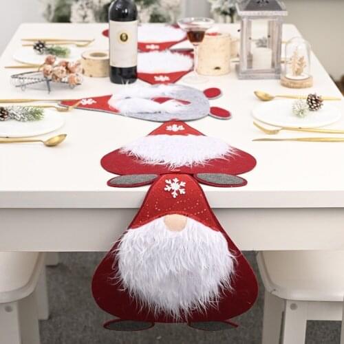 Christmas Faceless Dolll Table Runner Merry Christmas Decor for Home Xmas Ornaments New Years Decor 2022 Navidad