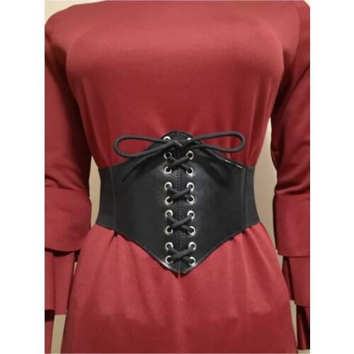 Lacing Rope Wheel Black Corset Belt Women Corset Black Drawstring Trend 2021 Pattern Corset