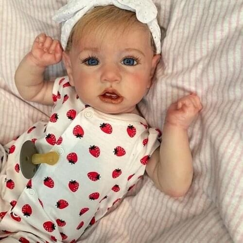 Maywaysky 20" Silicone Reborn Doll Girl Bebe Newborn Unpaint Unfinished DIY Parts