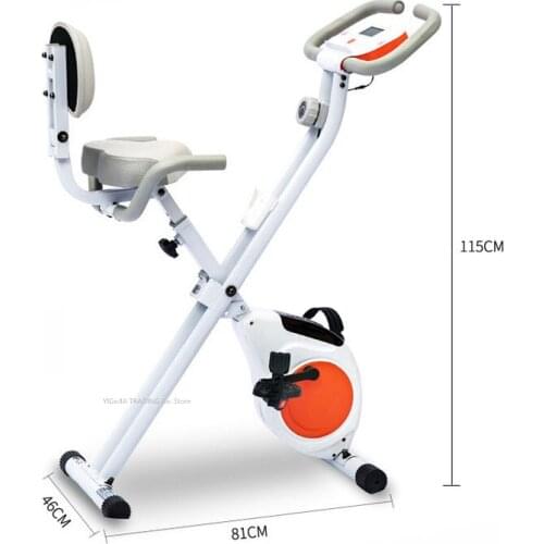 Indoor Folding Cycling Exercise Bike with Tablet Stand and LED Monitor, Silent Spinning Bike for Home Fitness Equipment
